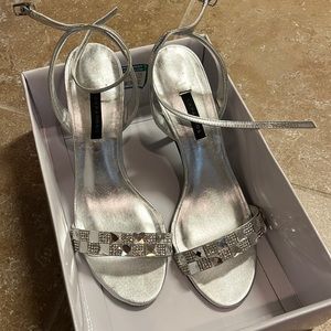 Caparros silver strap heels